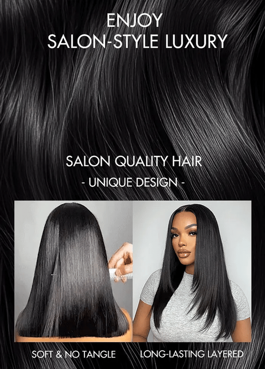 Super Double Drawn Straight Glueless Wig Shoulder Length 6×5 Pre-cut Lace Ready To Go Wig