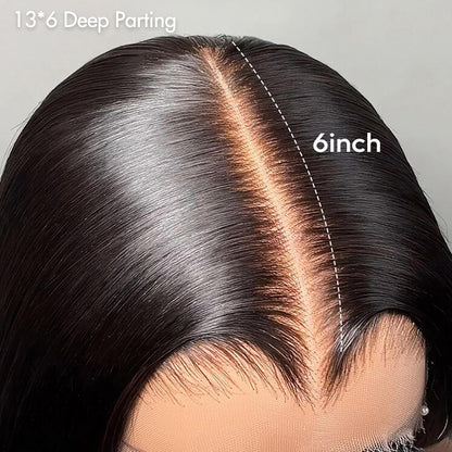 Pull Go 13×6 Straight Glueless Full Frontal Hd Lace Wig Pre-everything 250% Density