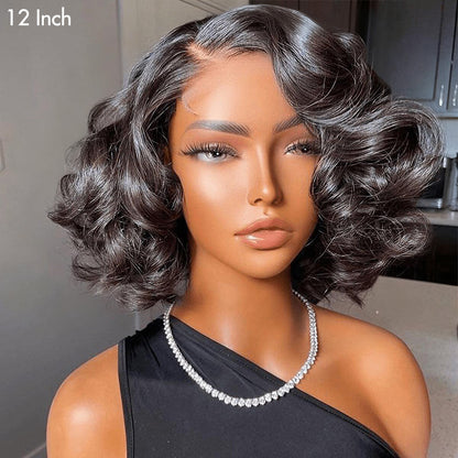 Glueless Lace Wigs Undetectable Lace Loose Wave Wig 250% Density Super Double Drawn Bouncy Curly Hair