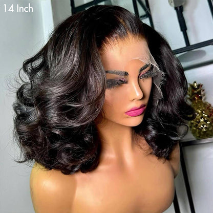 Glueless Lace Wigs Undetectable Lace Loose Wave Wig 250% Density Super Double Drawn Bouncy Curly Hair