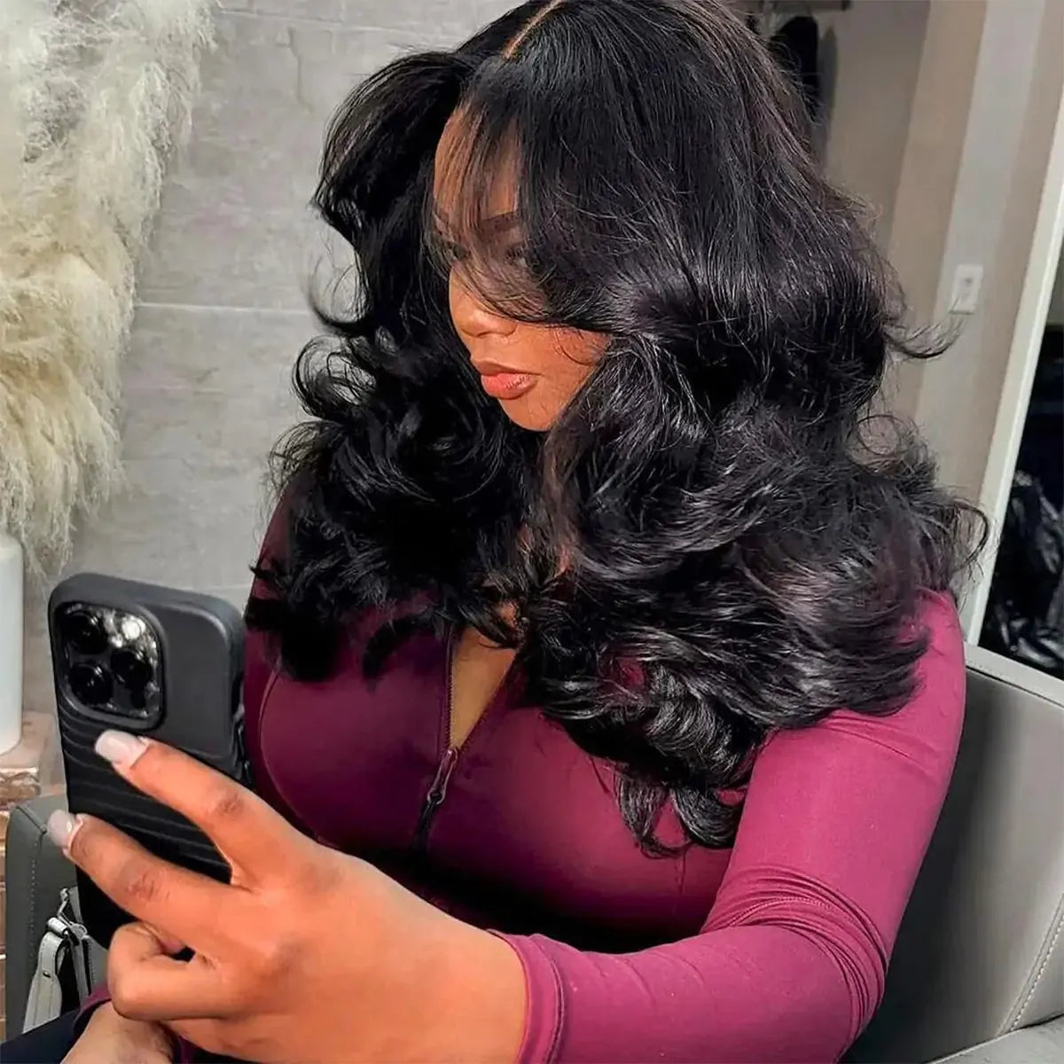 Pre-styled Butterfly Haircut Pop Layers Wig 250% Density 6×5 Wear Go Glueless Wig