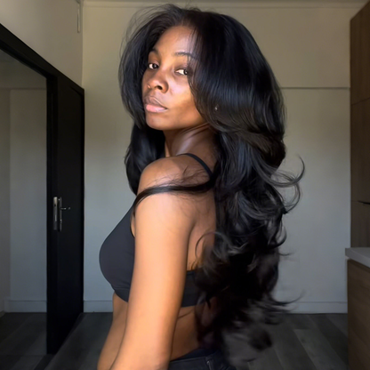 Dark Burgundy/Dark Brown Butterfly Haircuts Loose Wave 6×5 Glueless Wig Pre-Layered Face Framing Wig