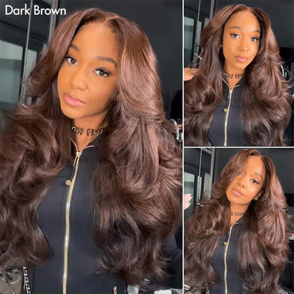 Dark Burgundy/Dark Brown Butterfly Haircuts Loose Wave 6×5 Glueless Wig Pre-Layered Face Framing Wig