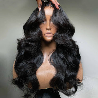 Face-Framing Curtain Bangs Body Wave 6×5 Glueless Hd Lace Wig with Layers Ready To Go Wig 220% Density