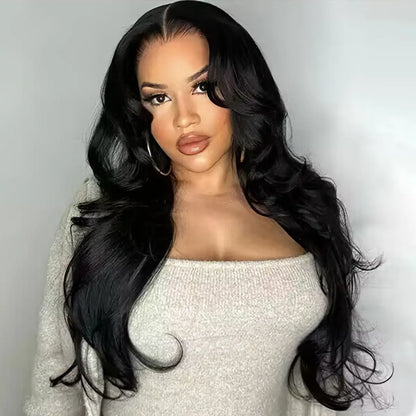 Face-Framing Curtain Bangs Body Wave 6×5 Glueless Hd Lace Wig with Layers Ready To Go Wig 220% Density