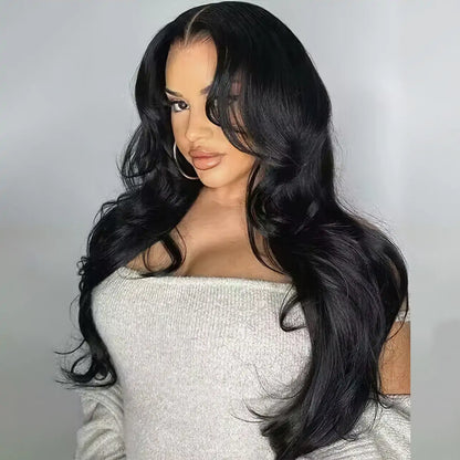 Face-Framing Curtain Bangs Body Wave 6×5 Glueless Hd Lace Wig with Layers Ready To Go Wig 220% Density