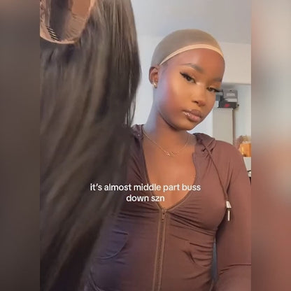 Pull Go 13×6 Straight Glueless Full Frontal Hd Lace Wig Pre-everything 250% Density