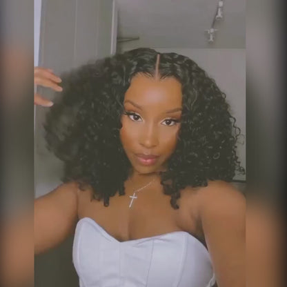 Glueless Hd Lace Frontal Wigs 6×5 13×4 Bouncy Deep Curly Hair 180% Density