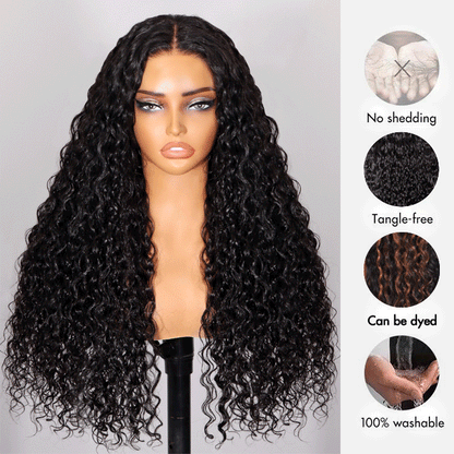 Pull Go Drawstring Glueless Wig Water Wave Wig