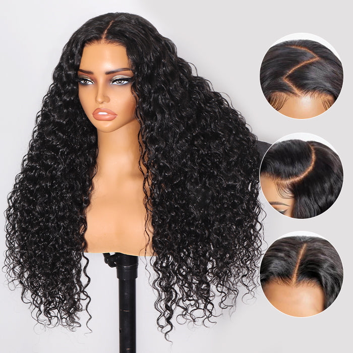 Pull Go Drawstring Glueless Wig Water Wave Wig