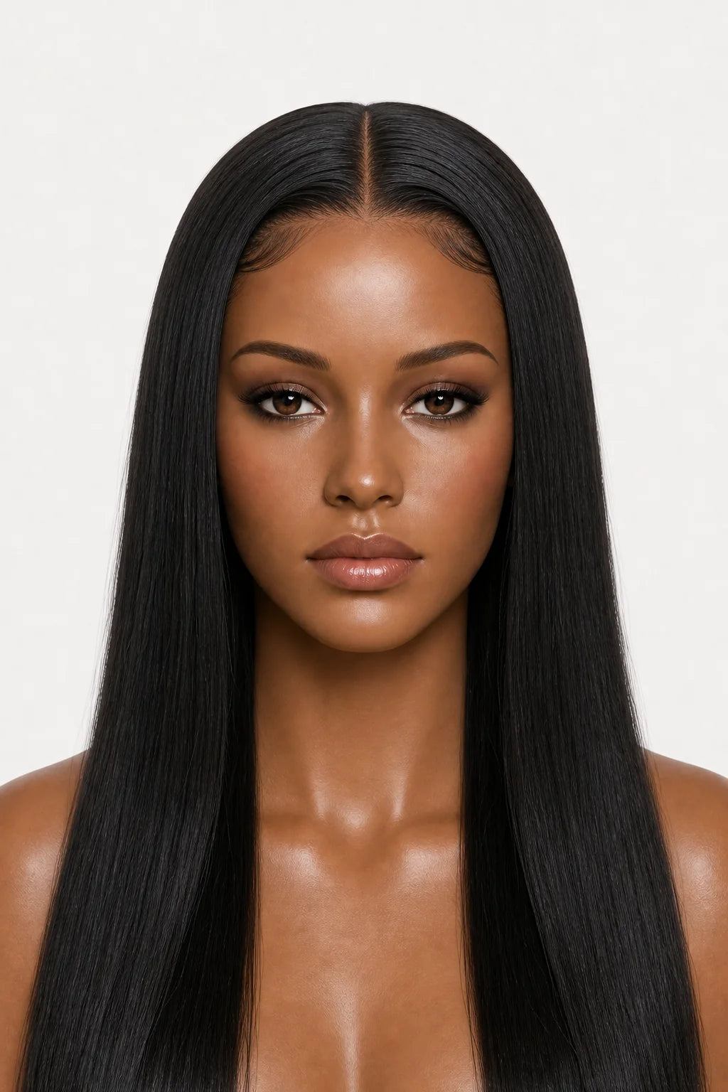 40inch 13×4 Long Straight HD Lace Frontal Wig Brazilian Straight Human Hair Wigs 200 Density